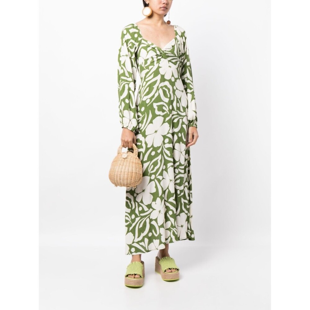 FAITHFULL THE BRAND Women’s Ondina Floral Maxi Dress size 6US/10UK NWT Smocked